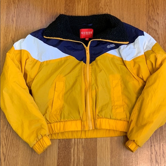 Vintage guess windbreaker sherpa lined jacket NEW - Picture 1 of 4